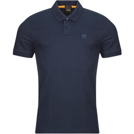 BOSS Orange Passenger Heren Stretch-Katoen Slim-Fit Polo met Logo Patch NOS