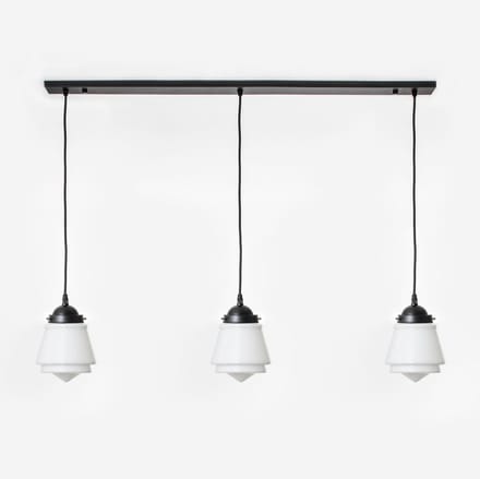 3 x Komeet lampen aan plafondbalk Moonlight - Art Deco Trade