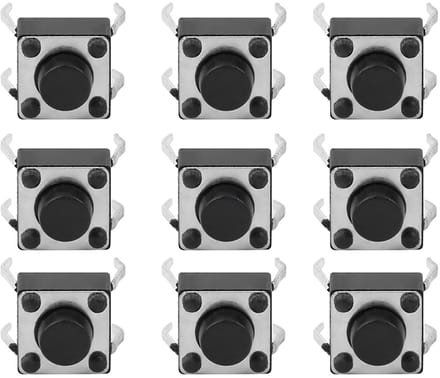 MTTproducts - 100 Stuks Mini Drukknopschakelaars voor Diverse Toepassingen