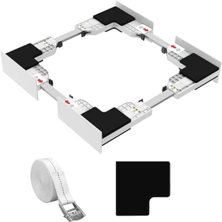 Universele Verbindingsframekit voor Wasmachine en Droger | Ruimtebesparende Tussenbouwset (46-66 cm)