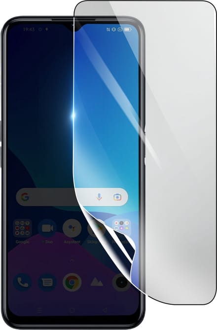 3mk, Geschikt voor Realme Narzo 50A Prime, Schokbestendige Hydrogel Screenprotector, Transparant