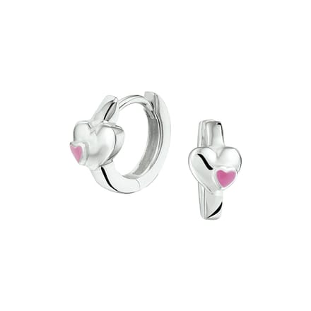 Yep! klapoorringen hart - 10.5 mm - Zilver