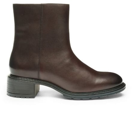 Ara -art 12 26108 03-Parker- bruin-leer-enkellaars-dames-rits