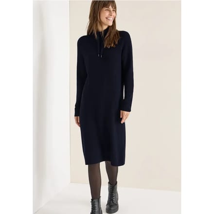 Cosy geribde jurk