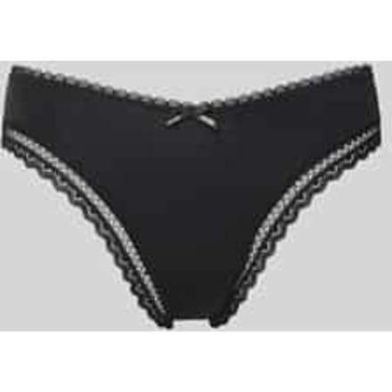 Dames Microfiber String met Kant 50545732