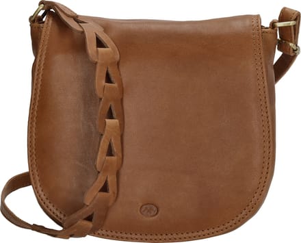 Hide & Stitches Daydreamer Schoudertas - 100% Leer - Cognac