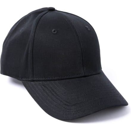 Own Brand 6 Panel Cotton Baseball Cap Black Mr Flat Embroidered