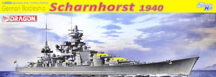 Dragon Modelbouwpakket Schepen - 1062 German Battleship Scharnhorst 1940 Plastic - 1:350 - Modelbouw