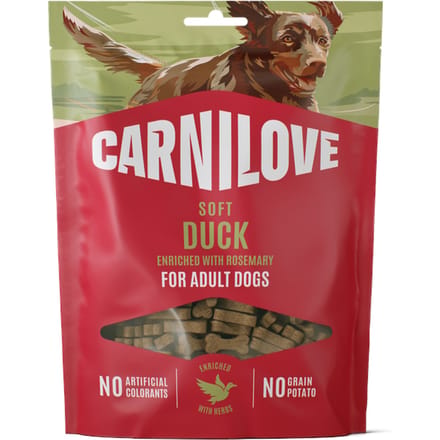 200g Carnilove Dog Soft Snack Eend met Rozemarijn Hondensnacks