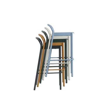 Muuto Linear Steel Barstoel - grijs