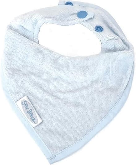 Silly Billyz Slabber Bandana Junior 26 Cm Katoen Lichtblauw