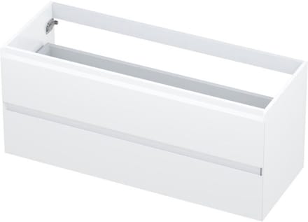 INK - Onderkast 2 Laden Greeploos Gelakt - 1200x450x520 Mm - Hoogglans Wit