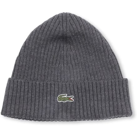 Lacoste Knitted Muts Wol Antraciet - Maat - Heren