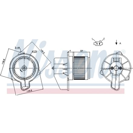 Binnenventilator NISSENS 87305