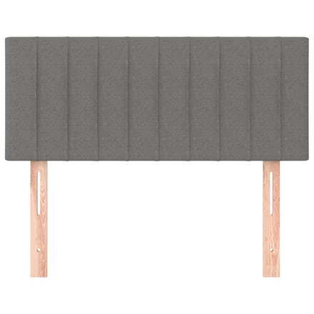 vidaXL - Hoofdbord - 90x5x78/88 - cm - stof - donkergrijs