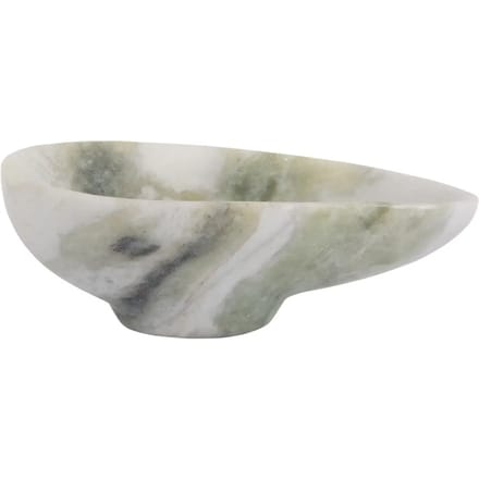 Present Time Schaal Organic - Groen - 20x12.5x6.5cm - Marmer - Scandinavisch - Woonkamer