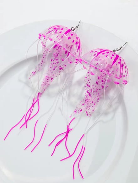 Kwallen - Jellyfish Oorbellen Paars