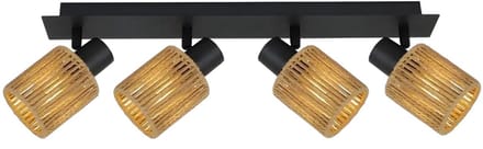 Toolight App1825-4W Hanglamp - Zwart - 76X76X16Cm