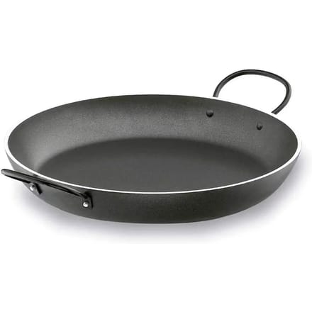 Ronde robuuste aluminium koekenpan met antiaanbaklaag Lacor Magma 36 cm