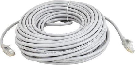 ValeDelucs Internetkabel 20 meter - CAT6 UTP Ethernet kabel RJ45 - Patchkabel LAN Cable Netwerkkabel - Lichtgrijs