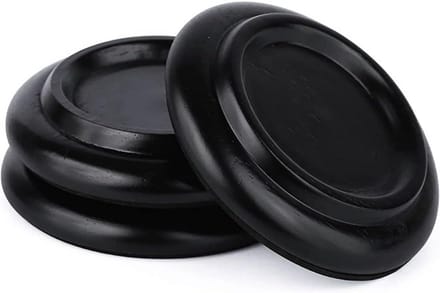 Set van 3 Houten Vleugel & Piano Rolbekers voor Vloerbescherming