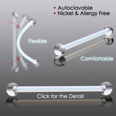Piercing retainer basis 1.6x25 - LMPiercings