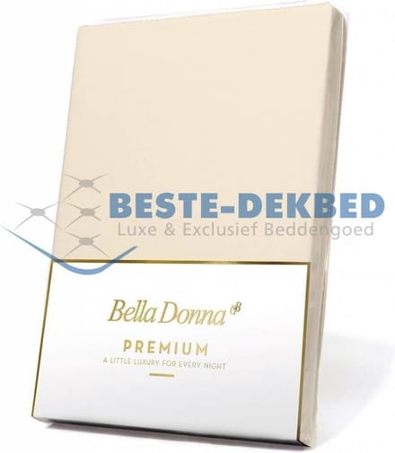 Bella Donna Premium Jersey Hoeslaken Vanille 0111