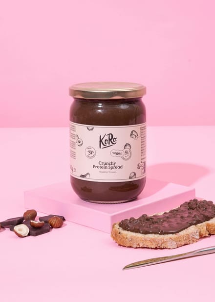 Vegan crunchy proteinspread hazelnoot-cacao 500 g