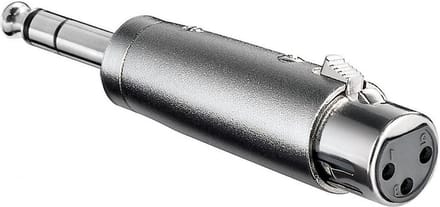 XLR (v) - 6,35mm Jack stereo (m) adapter