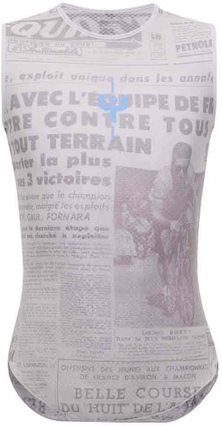 Santini Mj Lieve Mont Ventoux Mouwloos Basislaag Grijs XS Man