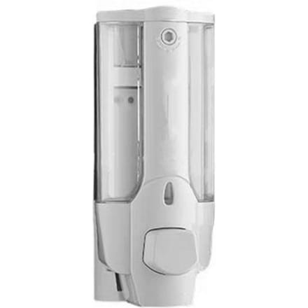 Wandgemonteerde Zeepdispenser 350ml Afsluitbaar Lekvrij Waterdicht Wandmontage Handmatige Zeepdispenser voor wit
