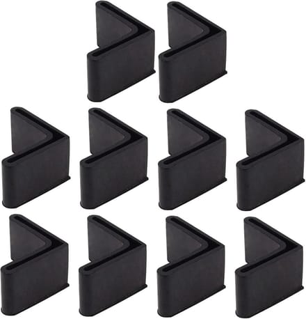 L Vormige Rubber Hoek Caps 35x35mm - Meubel Voet Pads