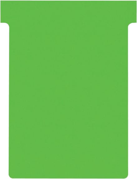 Nobo T-planbordkaarten index 3, ft 120 x 92 mm, groen 5 stuks