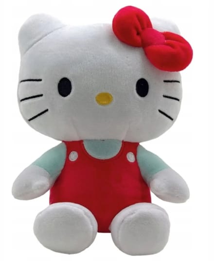 Hello Kitty rode knuffel 22 cm groot - Sanrio - Kawaii - Cute - Zittend
