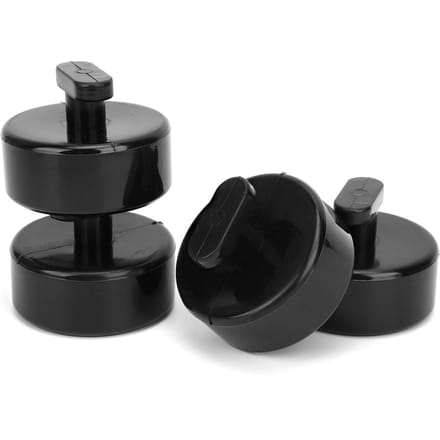 4 stuks Krikblokken Hefblokken Rubber Zwart Auto Accessoire Geschikt voor Corvette C5 C6 black
