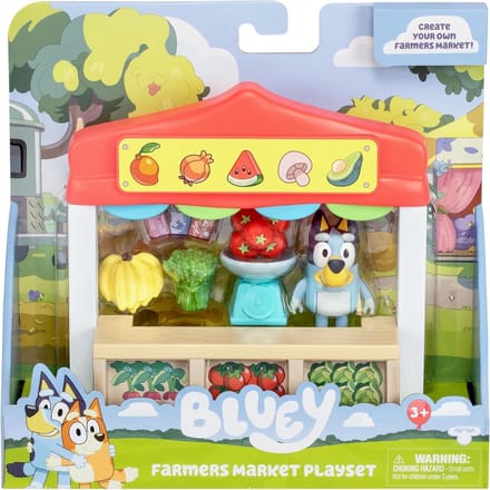 bluey marktkraam speelset - bluey - speelset - kinderen