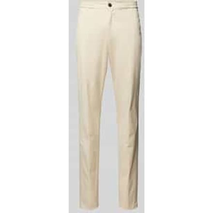 Slim fit chino met paspelzakken, model 'CHELSEA'