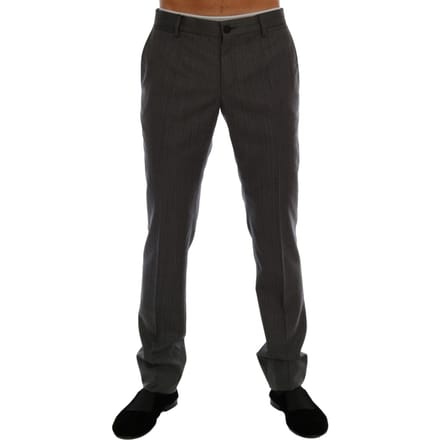 Klassiek Pasvorm Pinstripe Broek