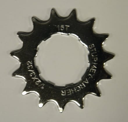 Sturmey Archer Cassette Tandwiel 15t 3/32 Plat Zilver