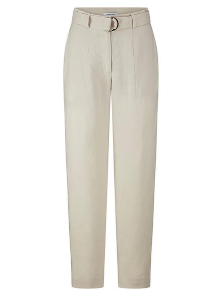 Enkellange Wide Fit-broek Van Peter Hahn beige