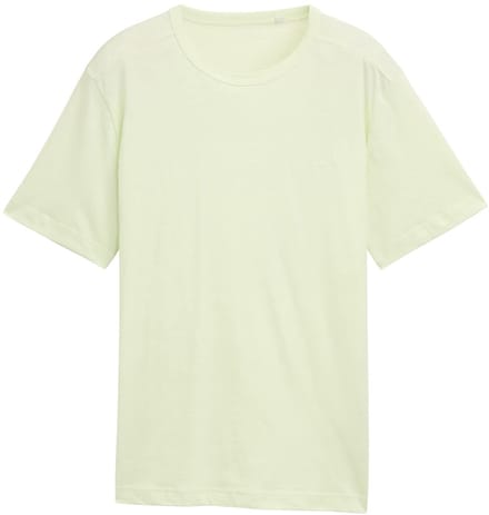 Tom Tailor - Basic T-shirt van katoen - Maat XL - lime cream green