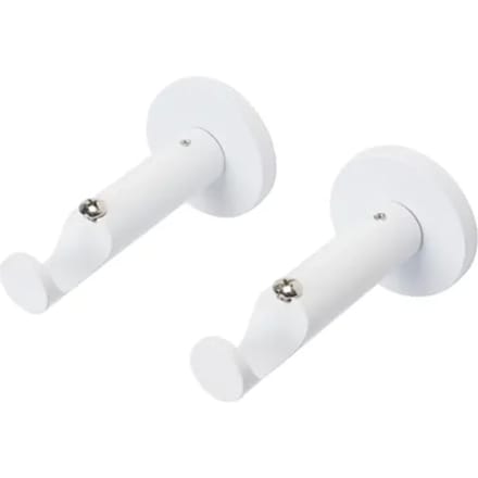 Decomode - Gordijnsteun - Metaal - Wit Hoogglans - Dia. 20mm - 2 Stuks