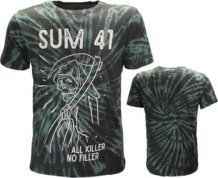 Sum 41 Reaper Dip Dye T-Shirt - Officiële Merchandise - S