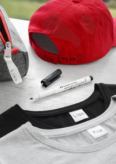 Faber-Castell Textielmarker Zwart - Permanent & Wasbestendig