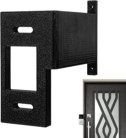 Deurbel Mount - Beveiligingsbeugel - Verbeterde Detectie - Verstelbare Hoek - 15 x 11 x 5 cm - Zwart