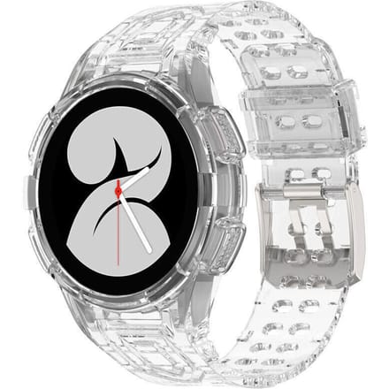 Samsung Galaxy Watch 4 40mm siliconen bandje met frame (transparant)