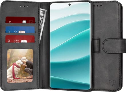 Hoesje geschikt voor Xiaomi Redmi Note 14 Pro 5G / Xiaomi Poco X7 - Techsuit Diary Book Wallet Case - Zwart