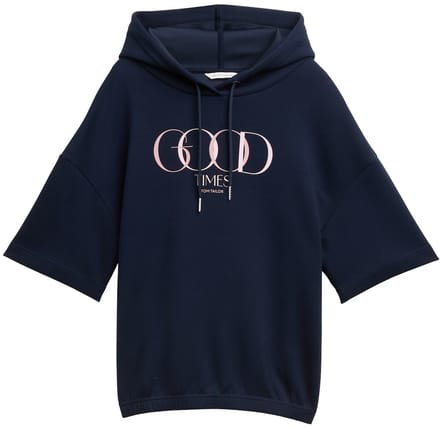 Tom Tailor - Hoodie sweatshirt van Scuba - Maat M - sky captain blue