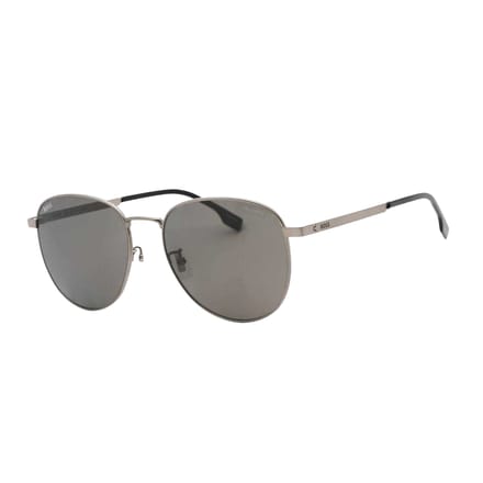 Hugo Boss Matte gepolariseerde herenzonnebril (Donker Ruthenium/Grijs)