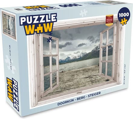 Puzzel Doorkijk - Berg - Steiger - Legpuzzel - Puzzel 1000 stukjes volwassenen